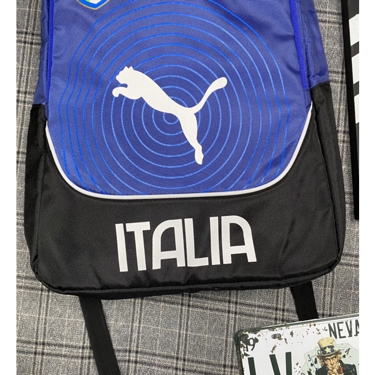 Ba Lô Thể Thao Puma Sport Logo ITALY Màu Xanh - Balo Nam Nữ Đi Học Có Ngăn Đựng Laptop Làm Việc Và Du Lịch - MR BEAN