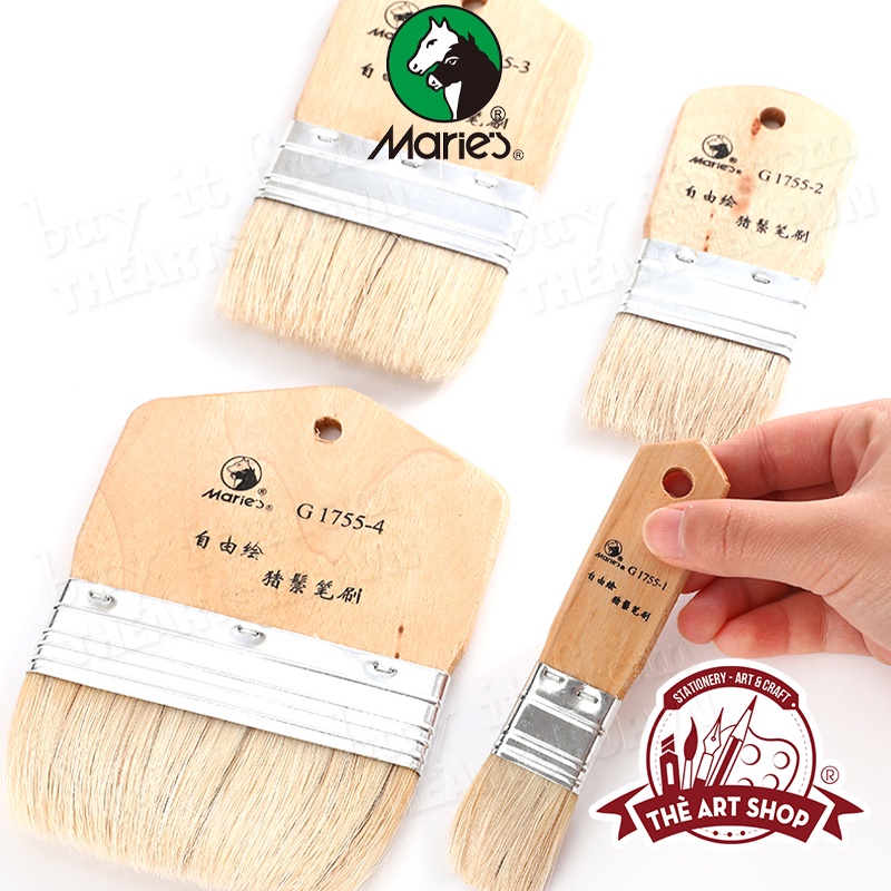 Cọ vẽ Marie's đầu dẹt bản lớn G1755 THEARTSHOP
