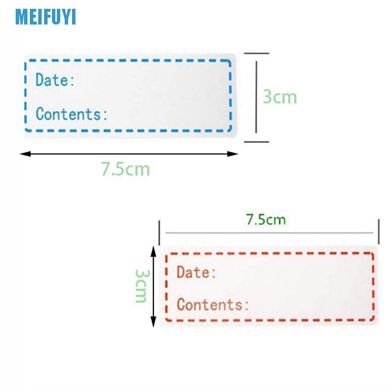 Nhãn dán ghi thông tin bảo quản thực phẩm trong tủ lạnh