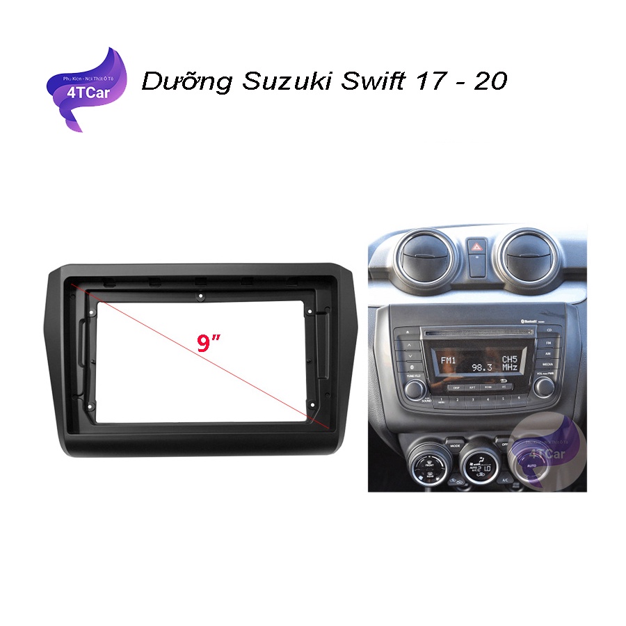 Mặt dưỡng Suzuki Swift 2018-2019 (9 inch)