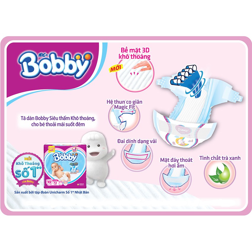 [HÀNG CHÍNH HÃNG]Tả dán Bobby size S56