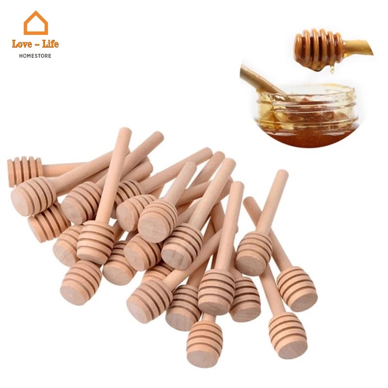 Que Khuấy Mật Ong Bằng Gỗ Mini 8Cm Tiện Dụng Cho Nhà Bếp