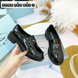 Giày moca tag bạc spsl gót vuông fullbox