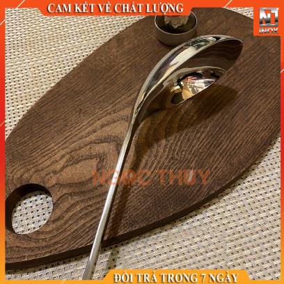Vá môi múc cơm/vá canh inox sâu lòng dày đẹp sáng bóng