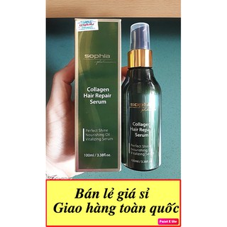 [CHUYÊN SỈ] COMBO 10 Tinh dầu dưỡng tóc Sophia Platinum collagen Serum 100ml- phục hồi dưỡng tóc suôn mượt