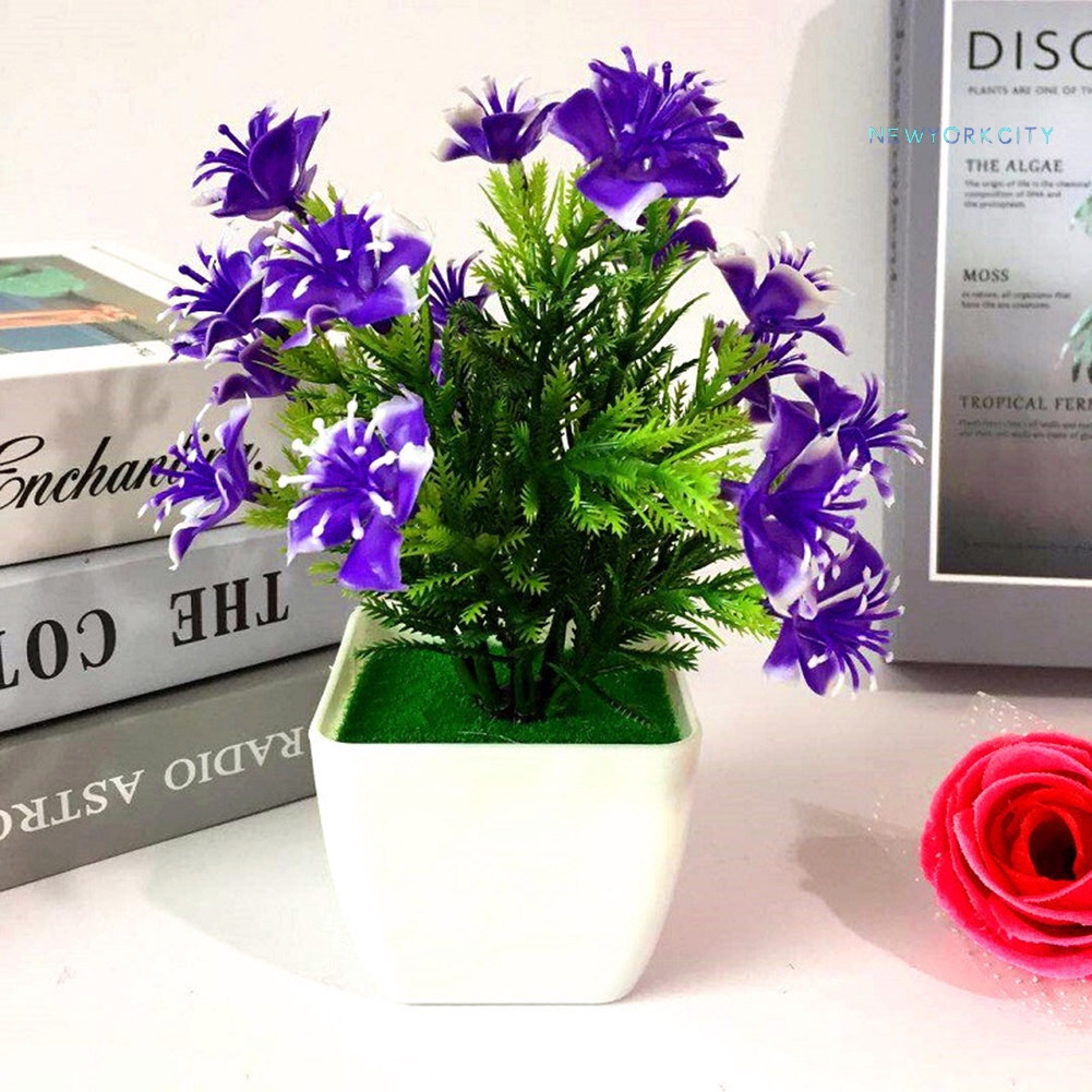 1 Chậu Hoa Anh Đào Nhân Tạo Dùng Cho Trang Trí