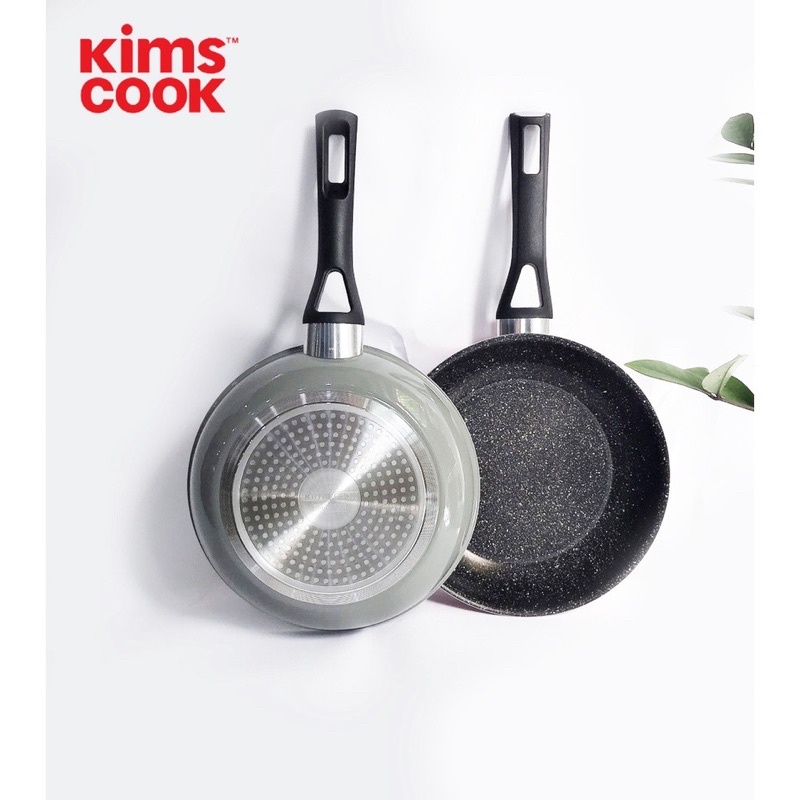 Chảo Chống Dính Vân Đá Bếp Từ Easy Cook KimsCook Hợp Kim Nhôm - Sử dụng được bếp từ, máy rửa chén