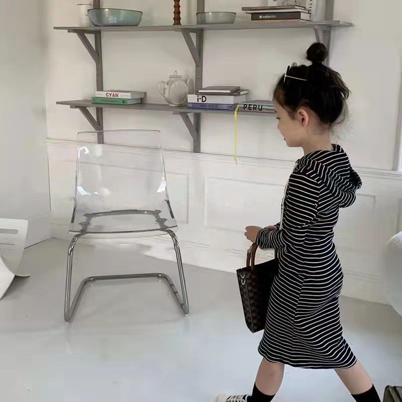 Áo Sweater Cotton Trơn Tay Dài Dáng Ôm Dễ Phối Đồ Thời Trang Xuân Thu Cho Bé Gái