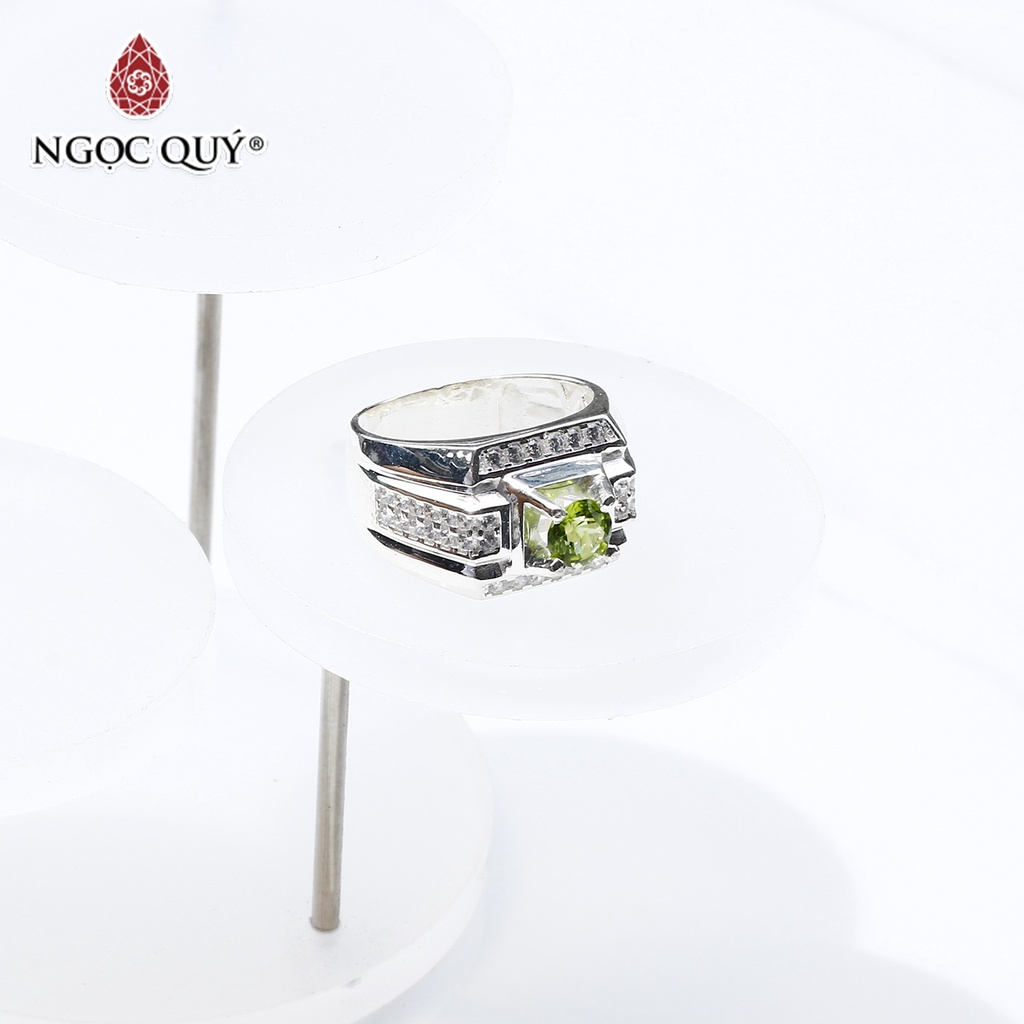 Nhẫn bạc nam mặt đá Prd - Ngọc Quý