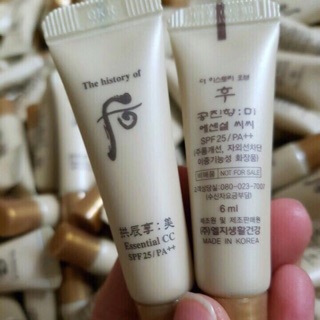 Tuýp CC Cream Whoo 5ml Essential (1 tuýp)