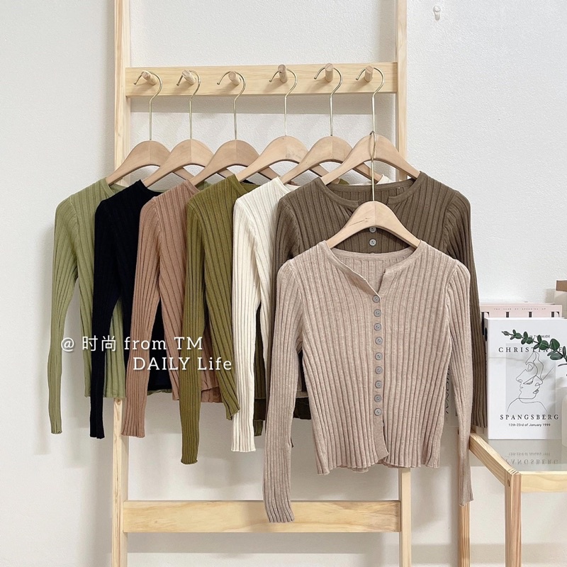 Áo khoác len nữ đóng nhiều cúc mẫu hot nhất 2021, thời trang , cá tính dáng ôm crotop trẻ trung năng động