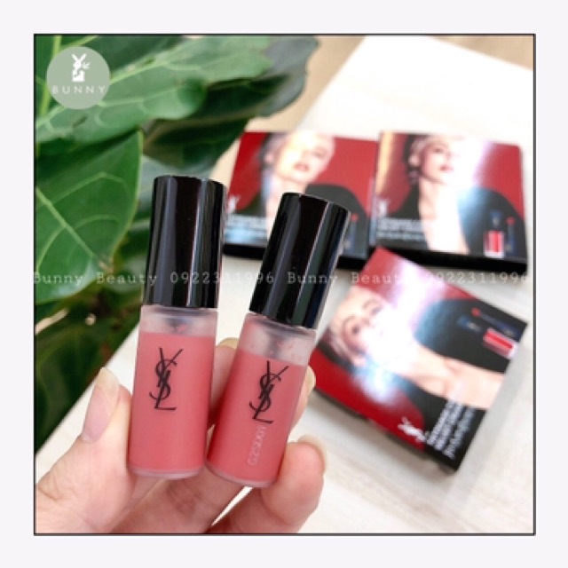 Son kem Yves Saint Laurent Tatouage Couture Velvet Cream Liquid Lipstick Bunny Beauty hàng đủ bill