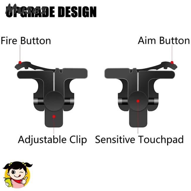 Muse07 Bộ nút bấm chơi game PUBG gắn điện thoại tiện dụng