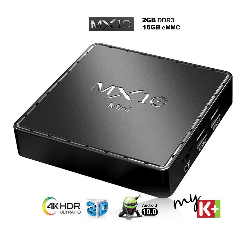 Tv box giá rẻ Ram 2G bộ nhớ trong 16GB đa phương tiện kho ứng dụng khổng lồ bảo hành 12 tháng MX10MINI android tv box