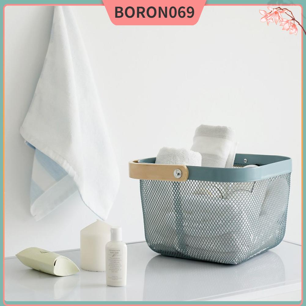 giỏ rau Trái cây Colander Chất liệu kim loại Tay cầm tay thoải mái Mang Rổ đựng rau quả thực tế chống chịu được cho nhà bếp Boron069