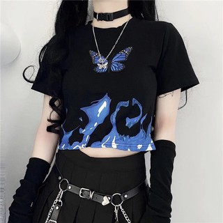 Áo croptop nữ buterfly ulzzang unisex 🦋 FREESHIP 💚 Áo kiểu nữ 💚