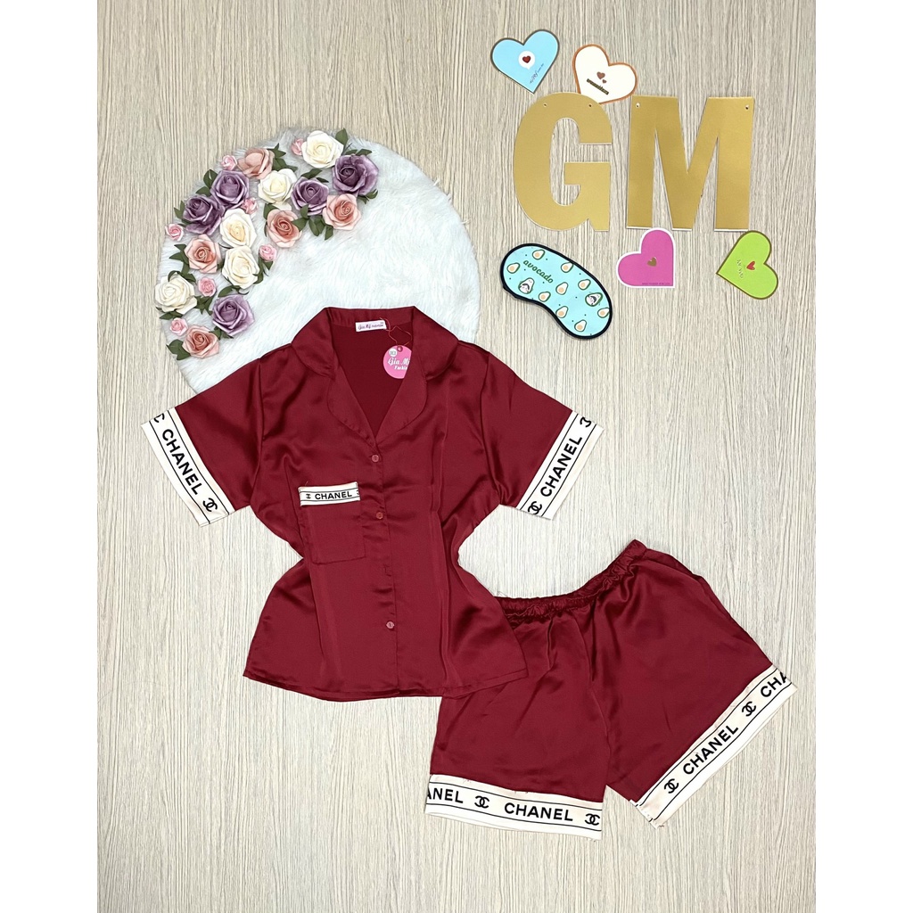 Đồ bộ pijama đùi, bộ đồ mặc nhà [ FREESHIP ] cao cấp, in trên lai áo, vải mền mịn, mặc thoáng mát, size 48-55kg