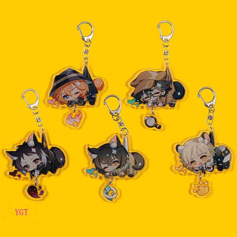 Ygt Móc Khóa acrylic Hình Bungo Stray Dogs peripheral