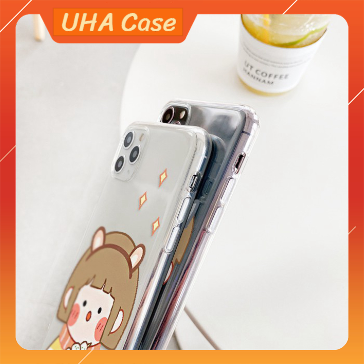 [UHA Case] Ốp lưng iphone Cặp đôi mùa đông viền trong chống ố 5/5s/6/6plus/6s/6splus/7/7plus/8/8plus/x/xs/11/12/pro/max