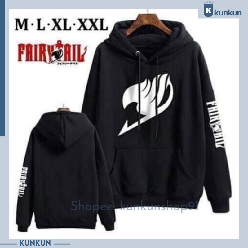 Áo Hoodie Dài Tay Nỉ Fairy Tail Nam Nữ Đủ Size