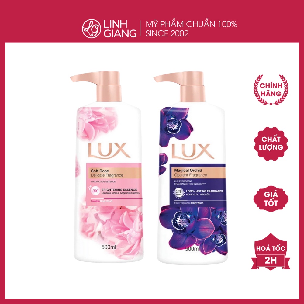 Sữa tắm Lux Thái 550ml sữa tắm nước hoa lưu hương cả ngày Linh Giang chính hãng