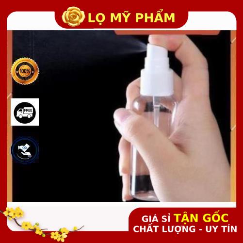 Chai Xịt Phun Sương ❤ GIÁ TỐT NHẤT ❤ [50ml,100ml] Chai lọ nhựa pet xịt phun sương , chai lọ chiết nước hoa .