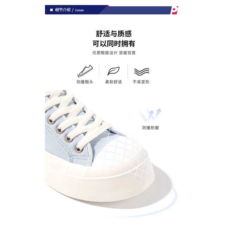 Giày Canvas Đế Dày Tăng Chiều Cao Thiết Kế Mới Thời Trang Mùa Xuân Thu Theo Phong Cách Hàn Quốc