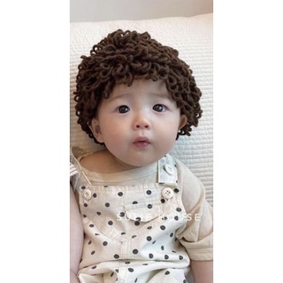 mũ len tóc xù cho bé trai( tặng kèm túi tỏi)