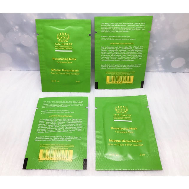 Sample mặt nạ Tata Harper 3ml
