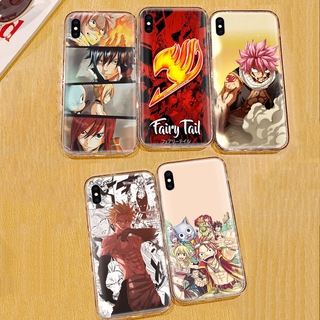 Ốp điện thoại trong suốt in hình Anime Fairy Tail thích hợp cho Iphone 8 7 6 6s 5 5s Se 5c 4s 4