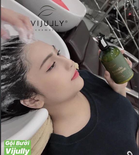 COMBO Dầu Gội Bưởi Vi Jully + tặng kèm 1 xịt dưỡng tóc Vi Jully