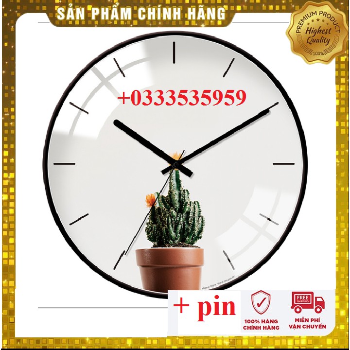 [ Chính Hãng ][ Hủy Diệt ] Đồng hồ treo tường quartz cao cấp kim trôi