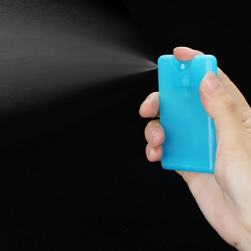 Chai Xịt 20ml Dạng Thẻ Bằng Nhựa / Sương Nhỏ Gọn Có Thể Bơm Lại Dùng Đựng Mỹ Phẩm Khi Đi Du Lịch