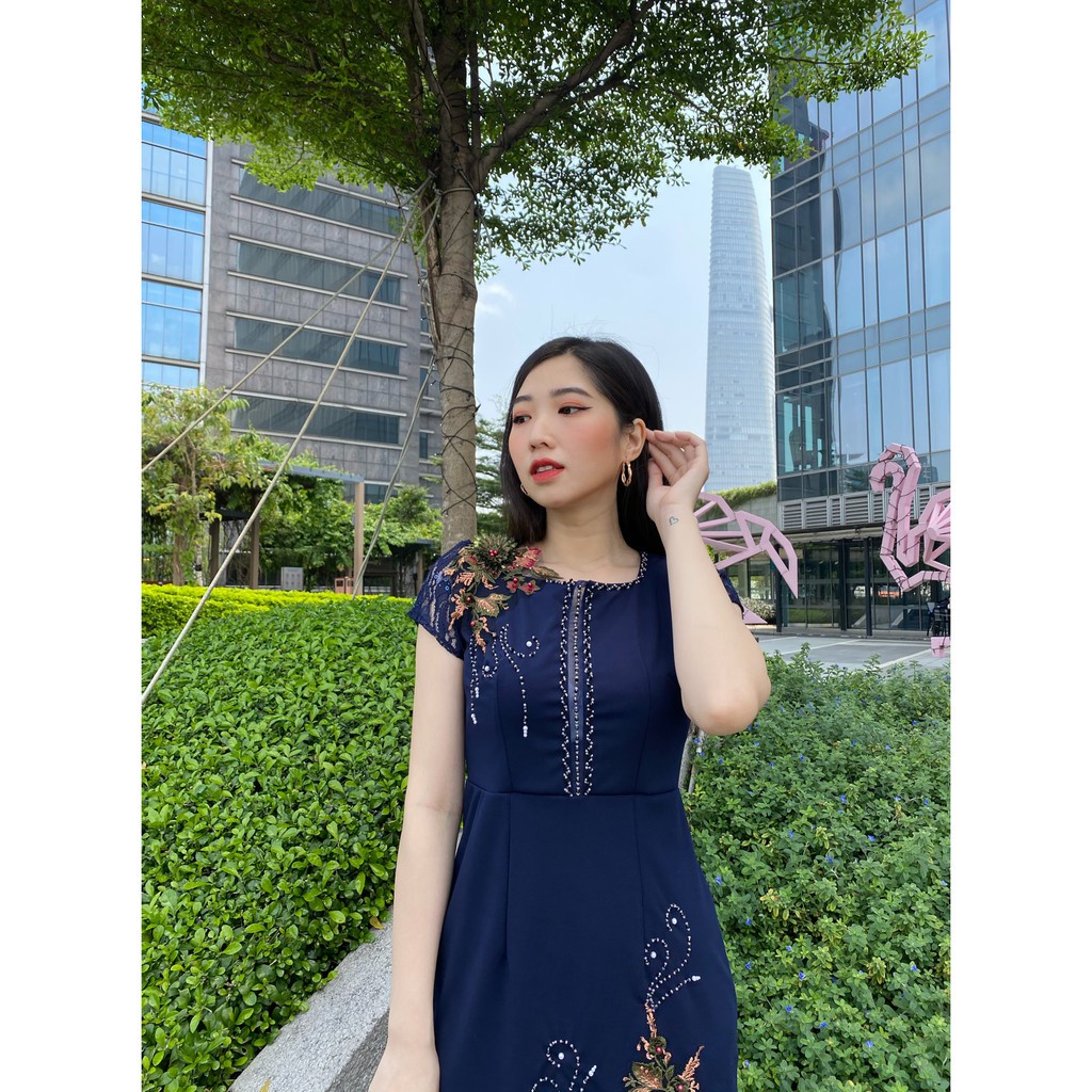 Đầm váy thiết kế trung niên cao cấp