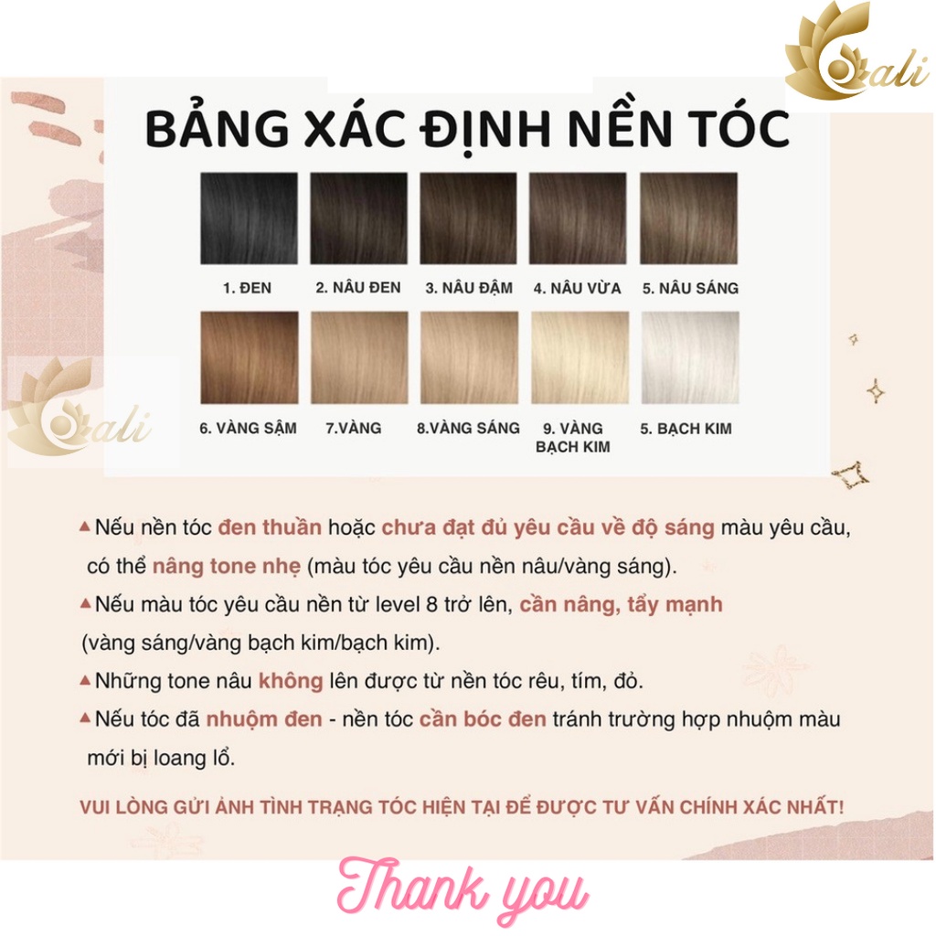 Thuốc nhuộm tóc NÂU BƠ màu không cần dùng thuốc tẩy tóc, tặng kèm oxy, găng tay tiện lợi Tocdep.hg