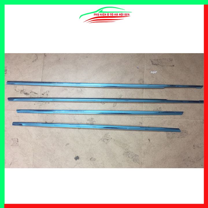 Bộ nẹp viền chân kính inox Toyota Wigo