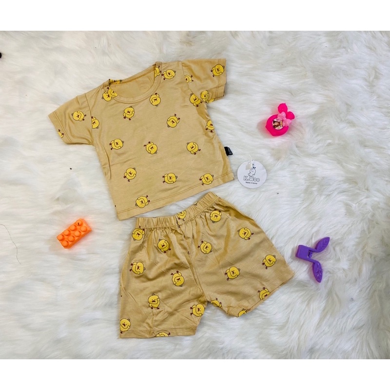 Bộ thun lạnh hình vịt K.WOO