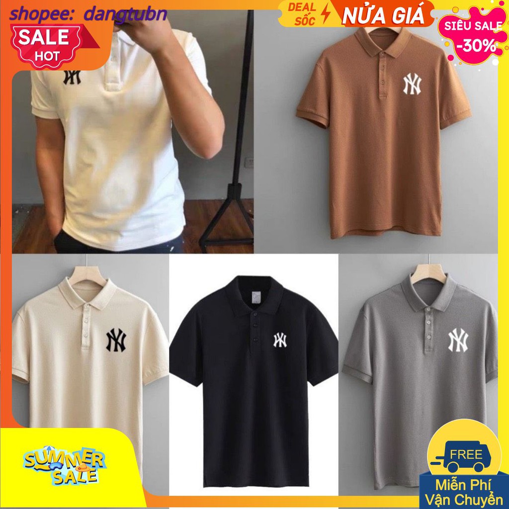 BÁN SỈ ÁO POLO NAM THÊU NY TRƠN 5 MÀU CHO NAM | BigBuy360 - bigbuy360.vn