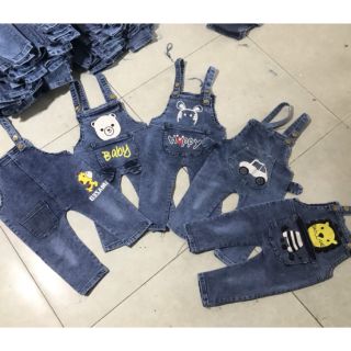 Combo yếm jean và quần jean