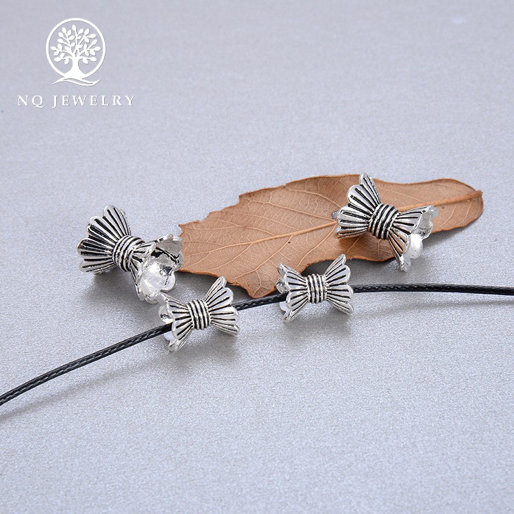 Charm bạc chụp hạt 2 đầu - NQ Jewelry