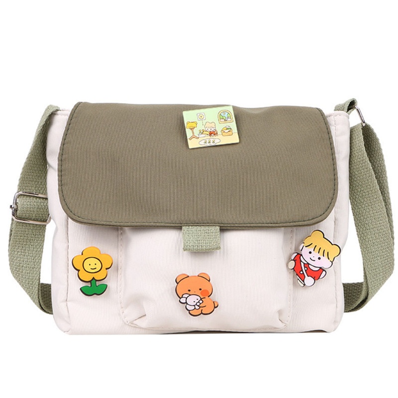Túi Xách Mua Sắm Bằng Vải Canvas In Họa Tiết Ngọt Ngào Cho Nữ