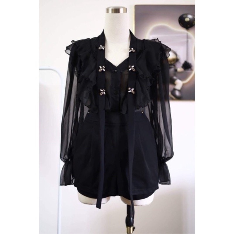 Sét sơmi đính ong sang trọng