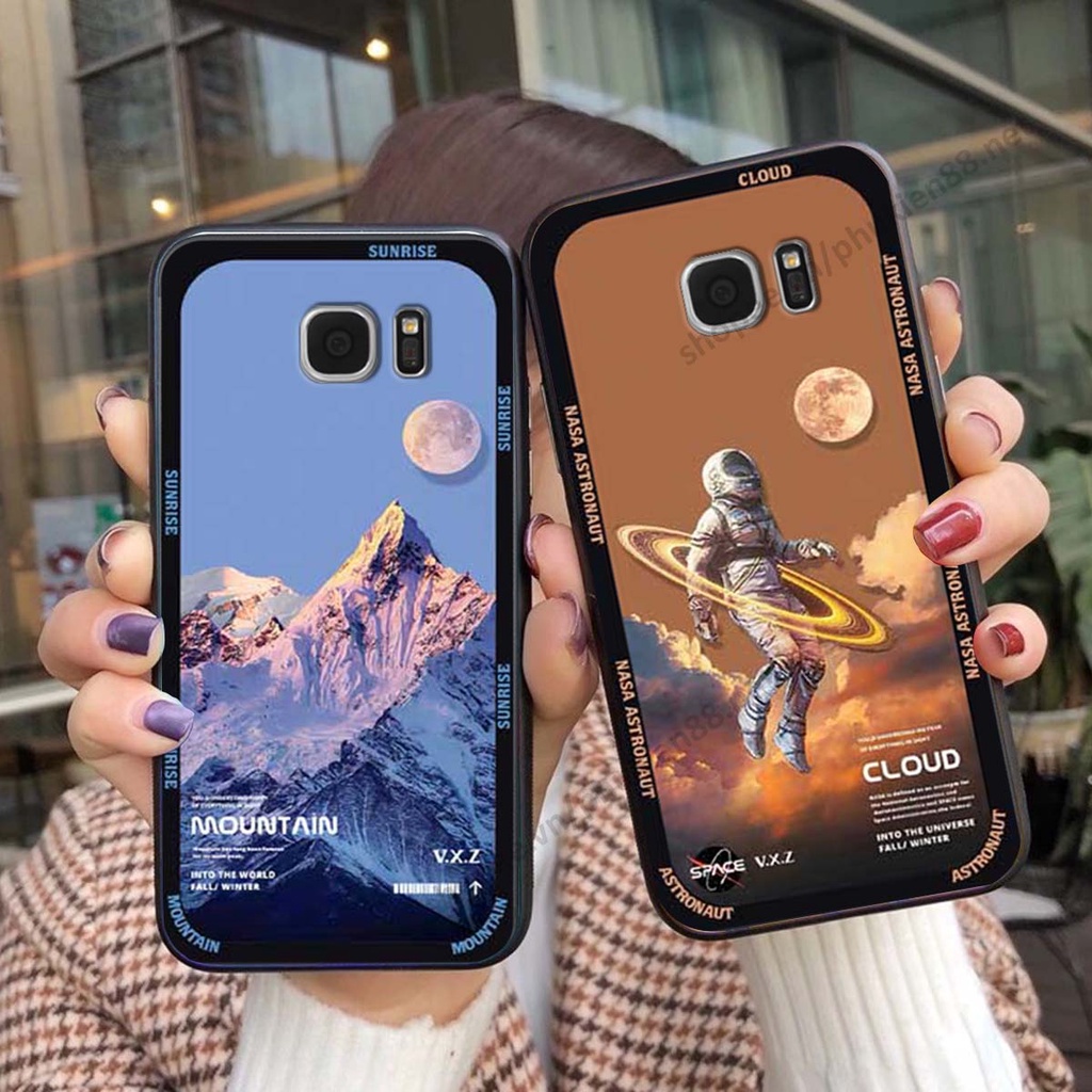 Ốp Samsung S6 / S6 EDGE / S7 / S7 EDGE hình vũ trụ, mountain, cloud phong cách cá tính