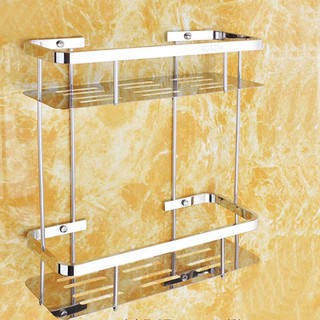 Giá treo nhà tắm 2 tầng inox 304, gt 03