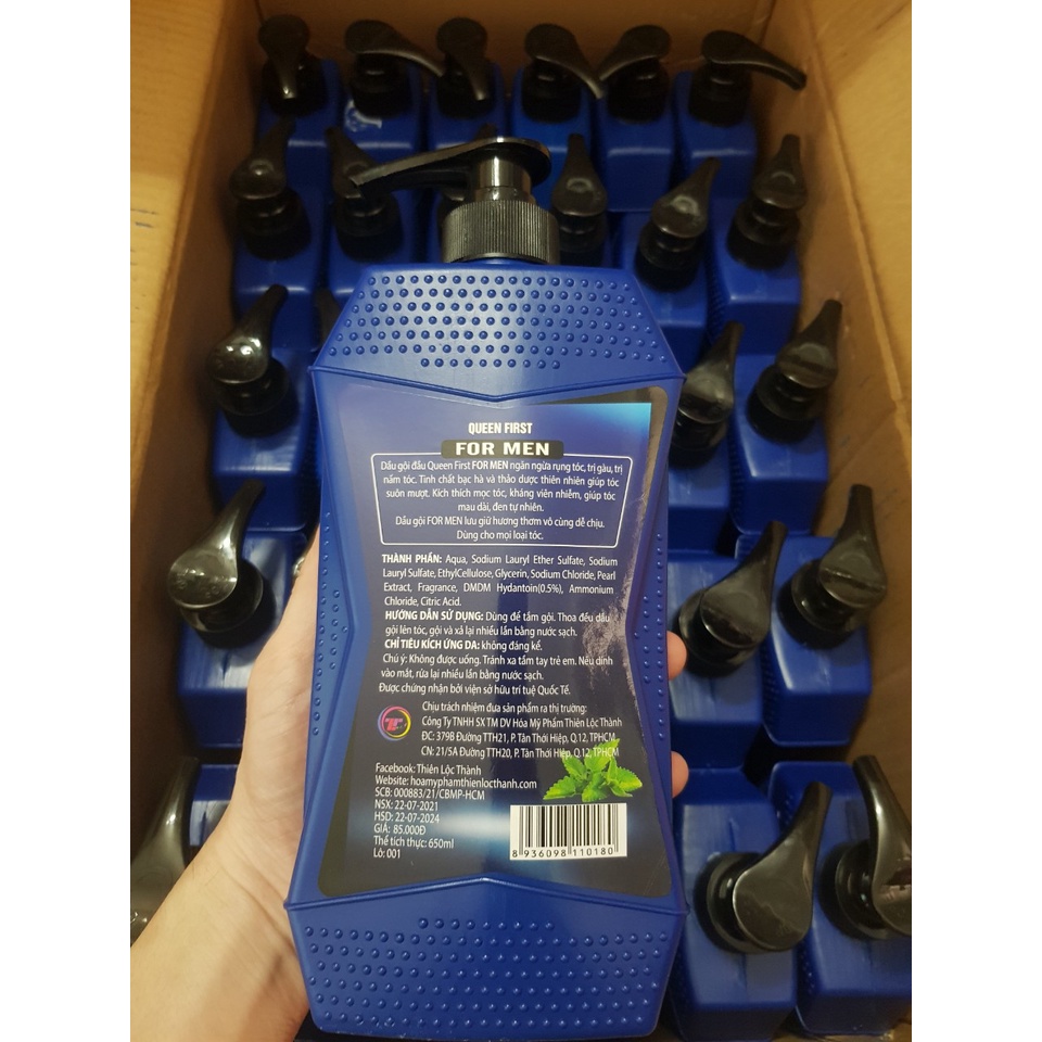 Dầu gội đầu hương nước hoa For Men Bạc Hà 650ml