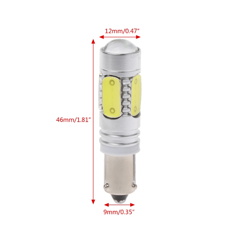 1 Bóng Đèn LED BAY9S DC12V 7.5W COB 120 Độ Ánh Sáng Trắng Dành Cho Ô Tô