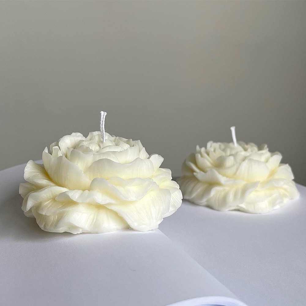 Khuôn Silicone Làm Nến Thơm Hình Hoa Sen 3D DIY
