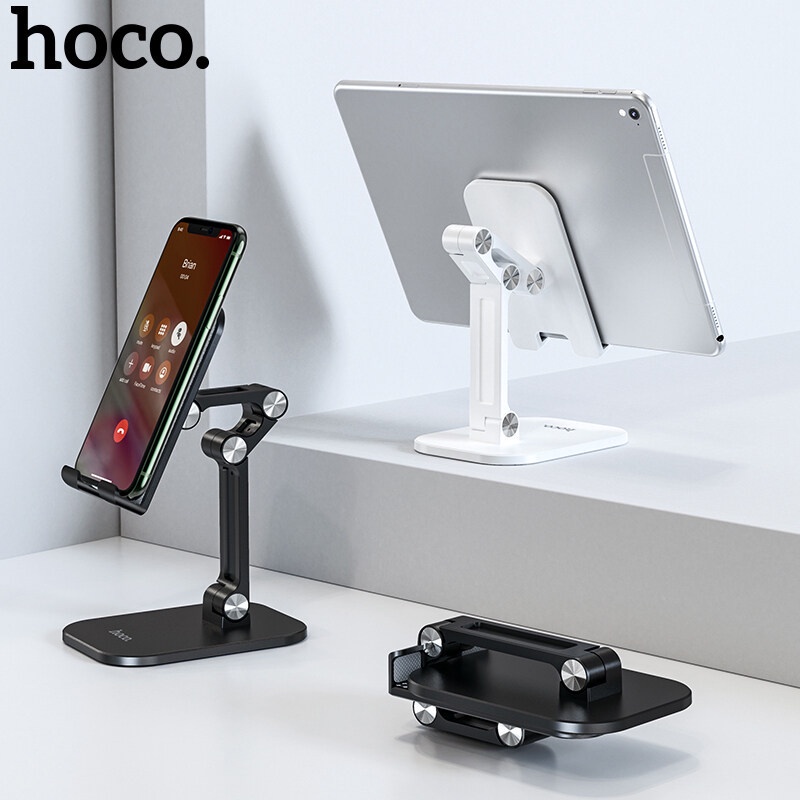 Giá đỡ điện thoại/ máy tính bảng Hoco. PH34 gấp gọn tùy chỉnh tiện dụng