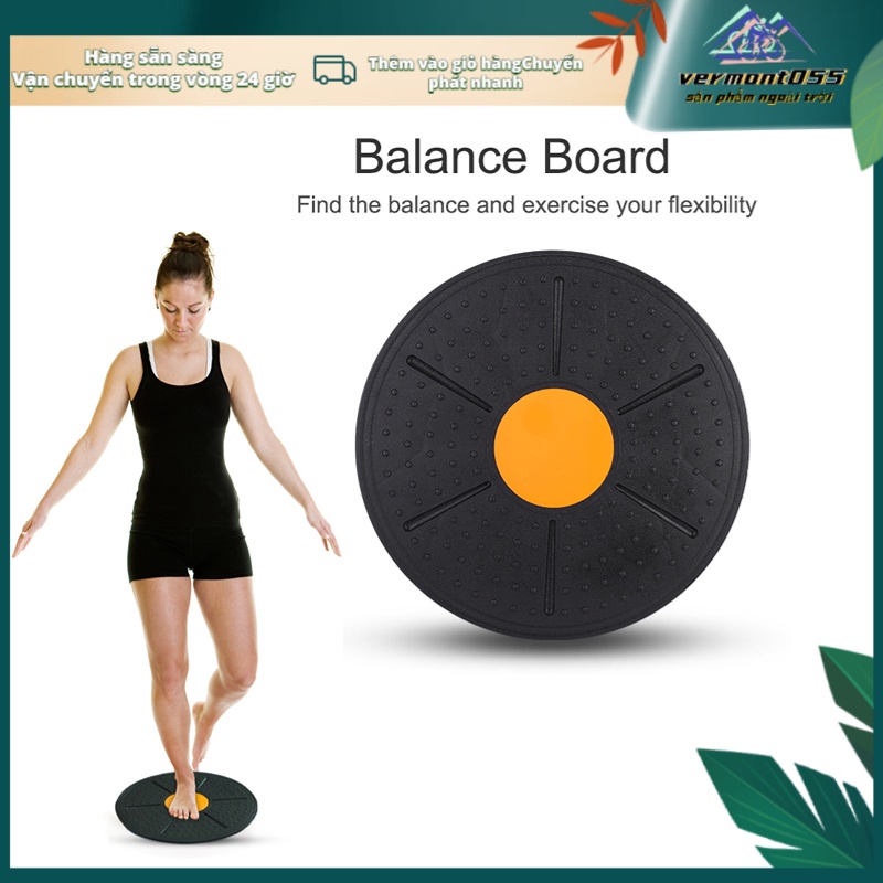 Có thể bán buôn 3 màu Wobble Balance Board Ổn định Đĩa Yoga Tập thể dục Thể Vermont055 Hàng giao ngay