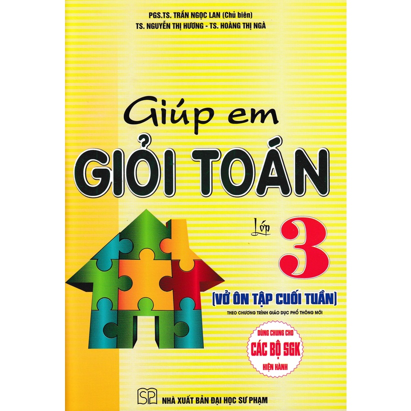 Sách - Giúp Em Giỏi Toán Lớp 3 - Vở Ôn Tập Cuối Tuần - Dùng Chung Cho Các Bộ SGK Hiện Hành  - HAB